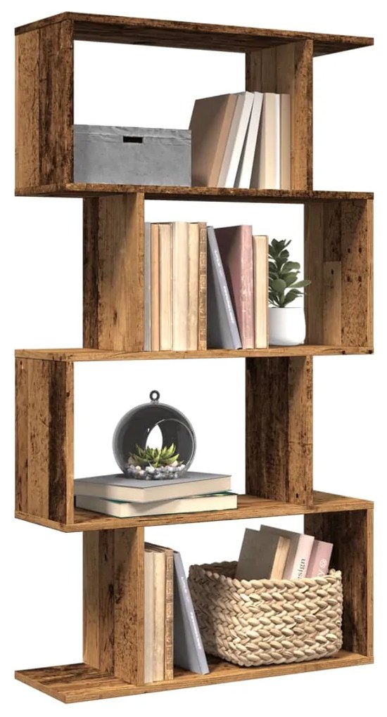 Βιβλιοθήκη/Διαχωριστικό Χώρου 4 Επ. 70x24x129 εκ. Επ. Ξύλο