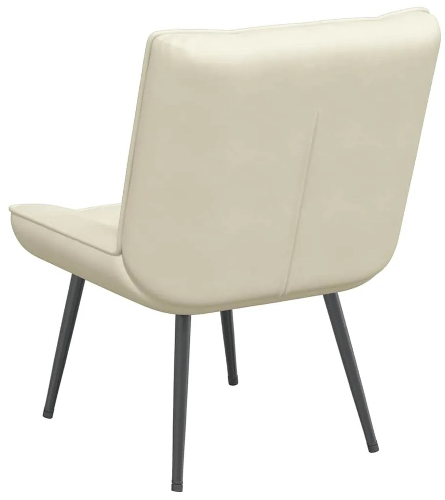 vidaXL Καρέκλα χαλάρωσης Κρέμα 64x74x84 cm Βελούδο