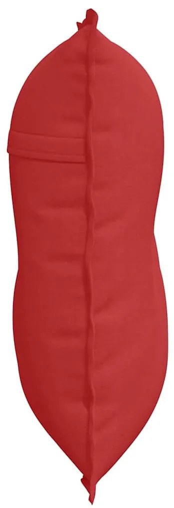 vidaXL Μαξιλάρι Πλάτης Κόκκινο 80 x 19 x 50 εκ ύφασμα