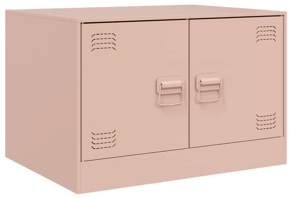vidaXL Τραπεζάκι Σαλονιού Ροζ 67 x 50 x 44 εκ. από Ατσάλι