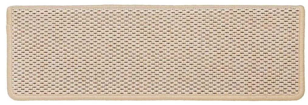 vidaXL Πατάκια Σκάλας Αυτοκόλλητα 15 τεμ. Όψη Σιζάλ Berber 65x21x4 εκ.