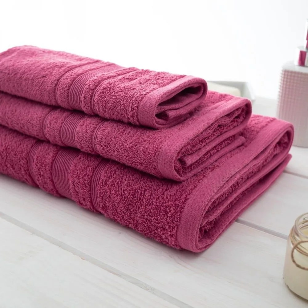 Πετσέτα Sithonia-501 Rose Wine Vesta Home Χεριών 30x50cm 100% Cotton