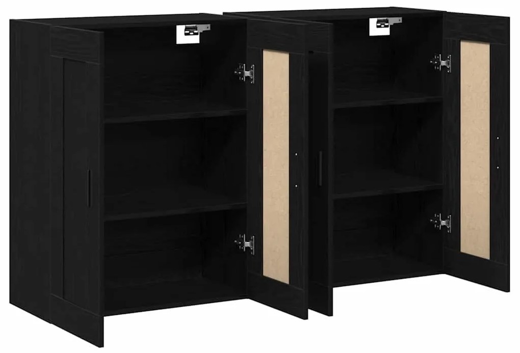 vidaXL Ντουλάπα τοίχου Επιτοίχιο 2 pcs artisan δρυς 160 x 34 x 90 εκ