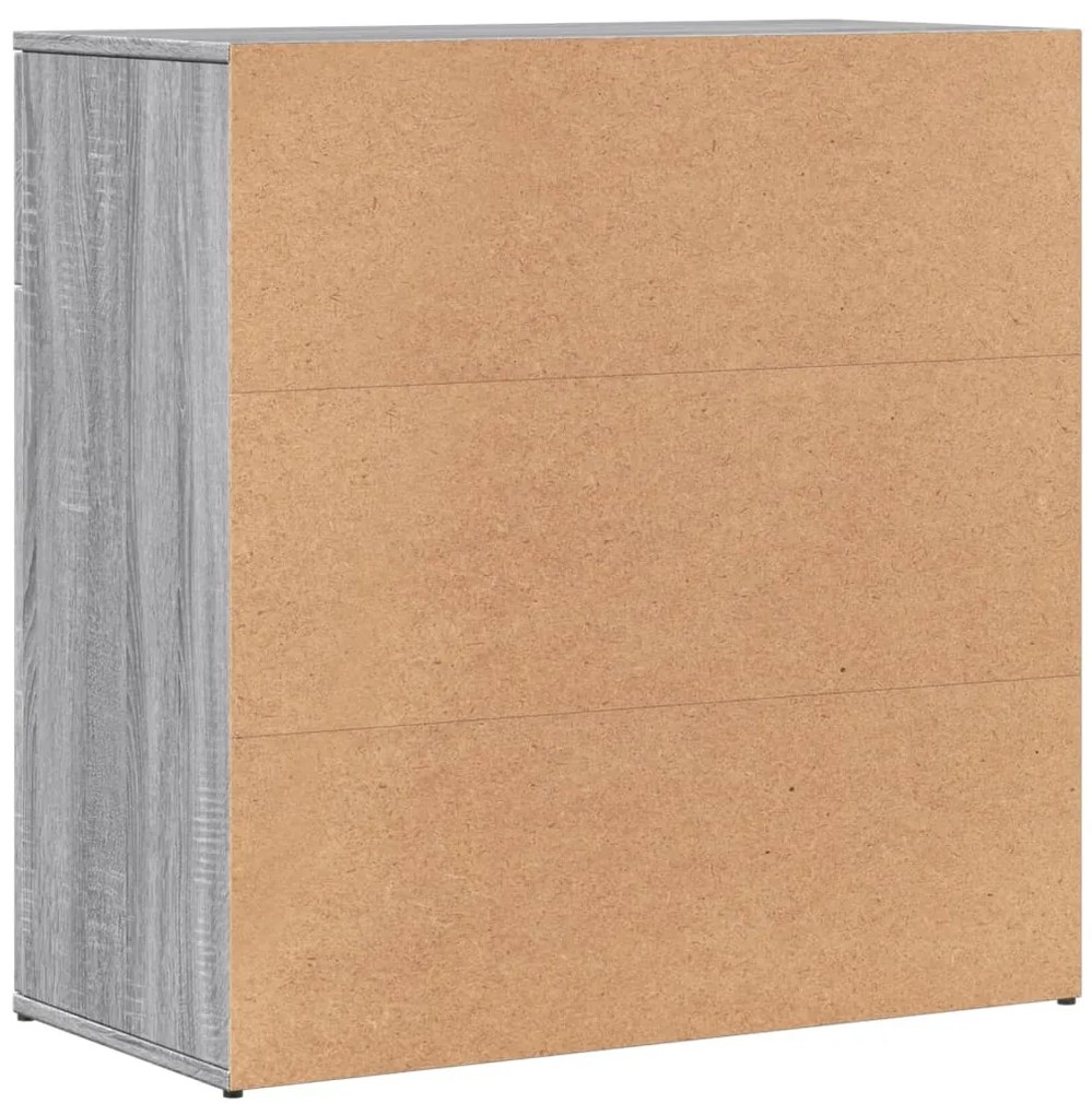 vidaXL Μπουφές Γκρι Sonoma 79x38x80 εκ. από Επεξεργασμένο Ξύλο