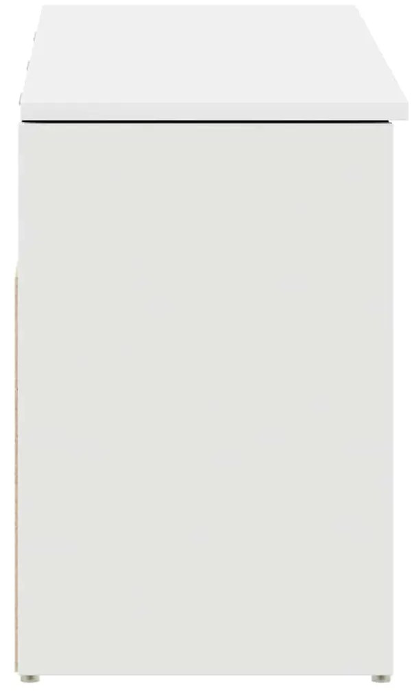 Πάγκος παπουτσιών vidaXL Λευκό 102x30,5x45 cm Κατασκευασμένο ξύλο
