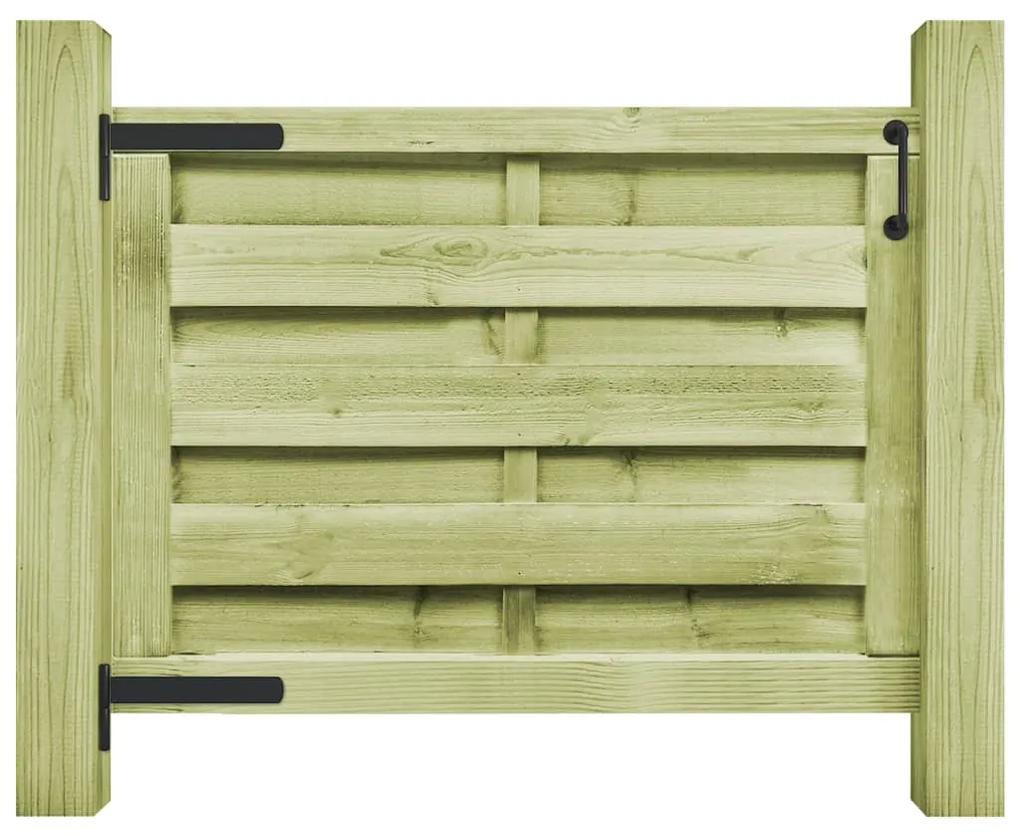 vidaXL Πόρτα Φράχτη Πράσινη 100 x 75 εκ. Εμποτισμένο Ξύλο Πεύκου