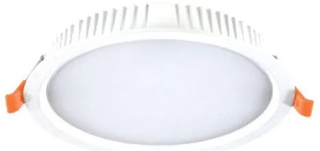 Φωτιστικό Πάνελ Χωνευτό Slim LED 30W Λευκό IP44 3000K Φ23cm Panel Φ230 Backlit 21343 Interlight -21343-Λευκό 21343