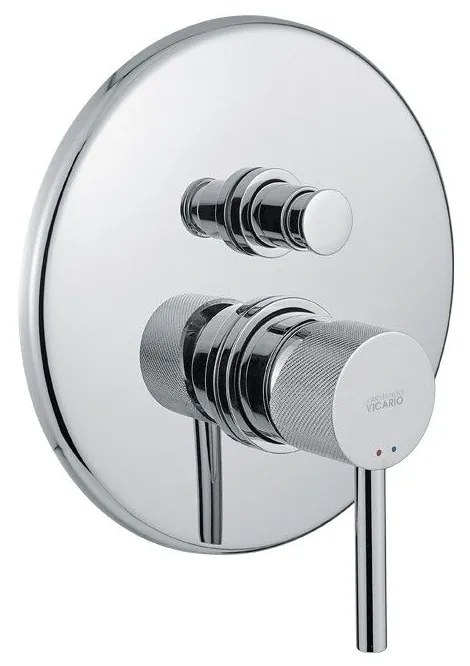 Armando Vicario Industrial Chrome Μίκτης Εντοιχισμού 2 Εξόδων με Εκτροπέα 512050D-100