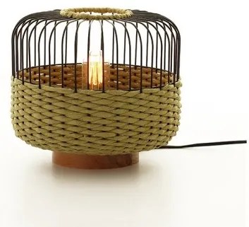 Επιτραπέζιο Φωτιστικό Πορτατίφ Ε27 40W Paper Rope Πλέγμα Sunlight-ALISA-T-GR-Πράσινο ALISA-T-GR