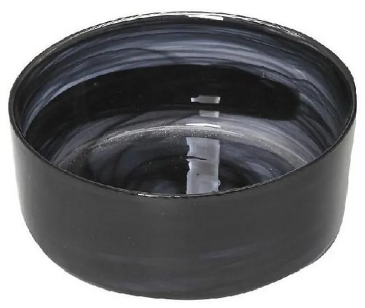 Μπωλ Atlas Οβάλ Alabaster Hor1625K6 11cm Black Espiel Glass