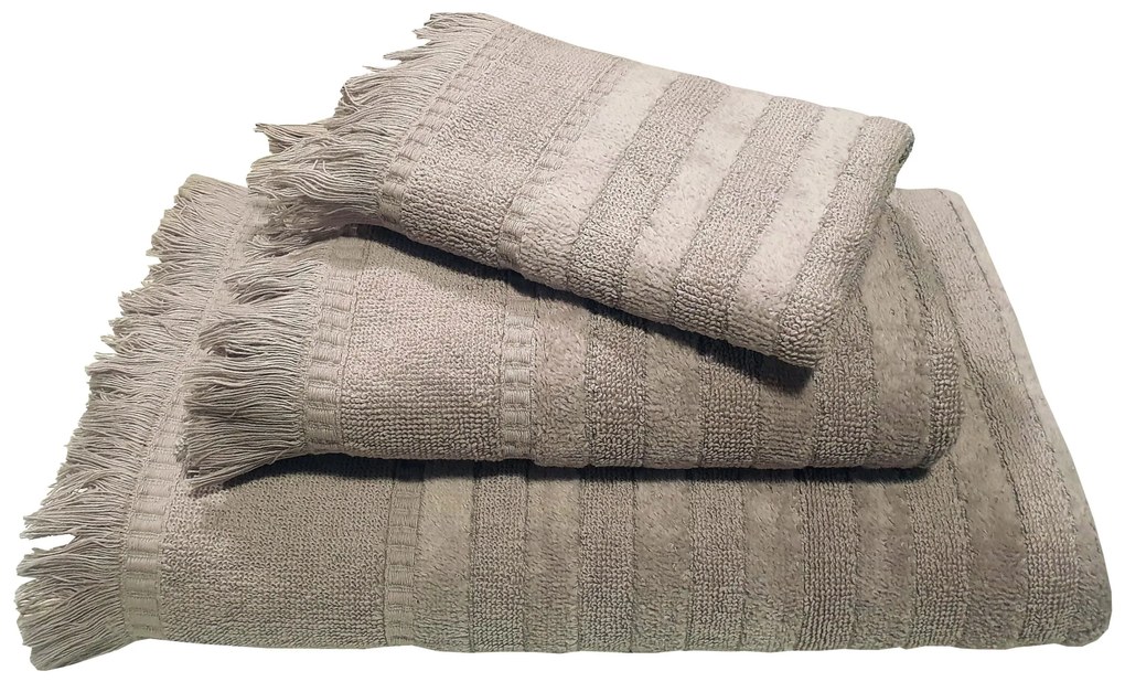 Πετσέτα Le Blanc Πεννιέ Ζακάρ 550gr/m2 PAROS Grey Σώματος 70×140