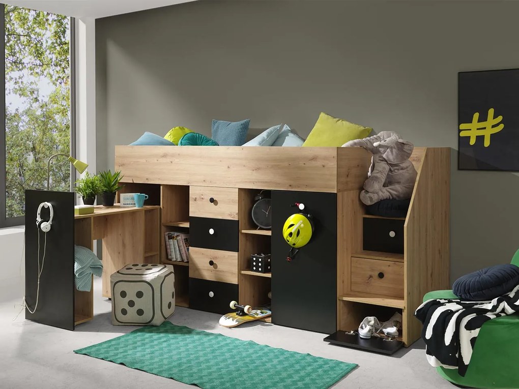 Πολυλειτουργικό κρεβάτι Smart III-Δεξιά-Mauro