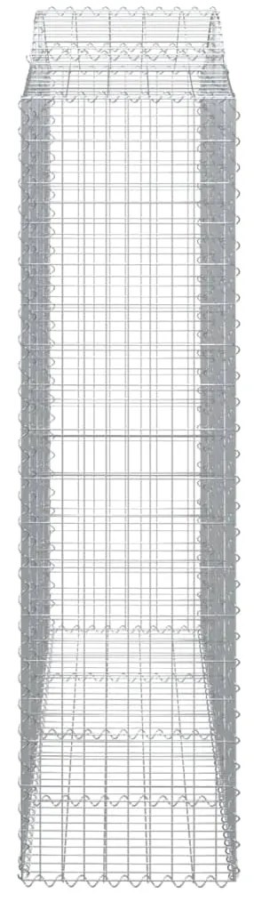 vidaXL Συρματοκιβώτια Τοξωτά 5 τεμ. 200x50x180/200 εκ. Γαλβαν. Ατσάλι