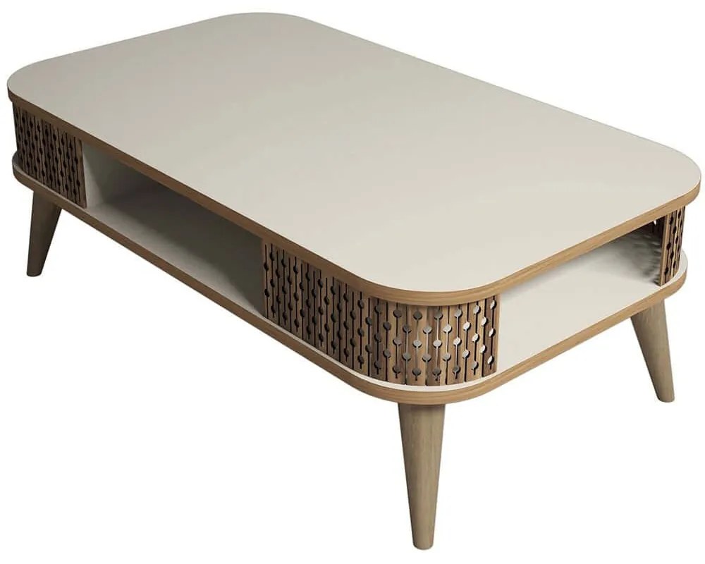 Τραπέζι Σαλονιού Eylul 845HCT2830 105x60x34,6cm Cream