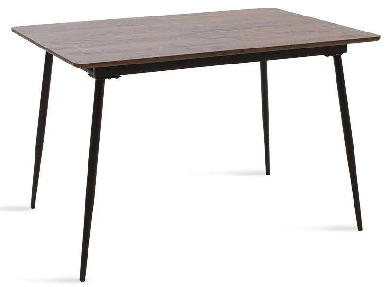 Τραπέζι Shazam Επεκτεινόμενο  096-000003 120-160x80x76cm Walnut Mdf,Μέταλλο