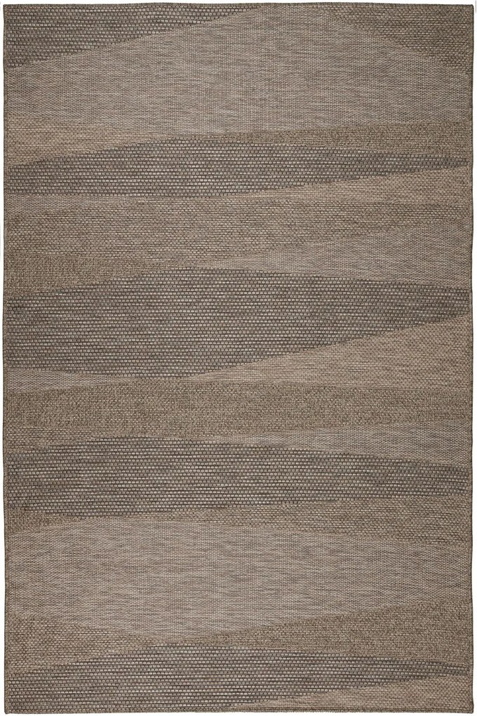 Χαλί Kimolos 527 VH7-X Brown-Grey Βιοκαρπέτ 80X150cm