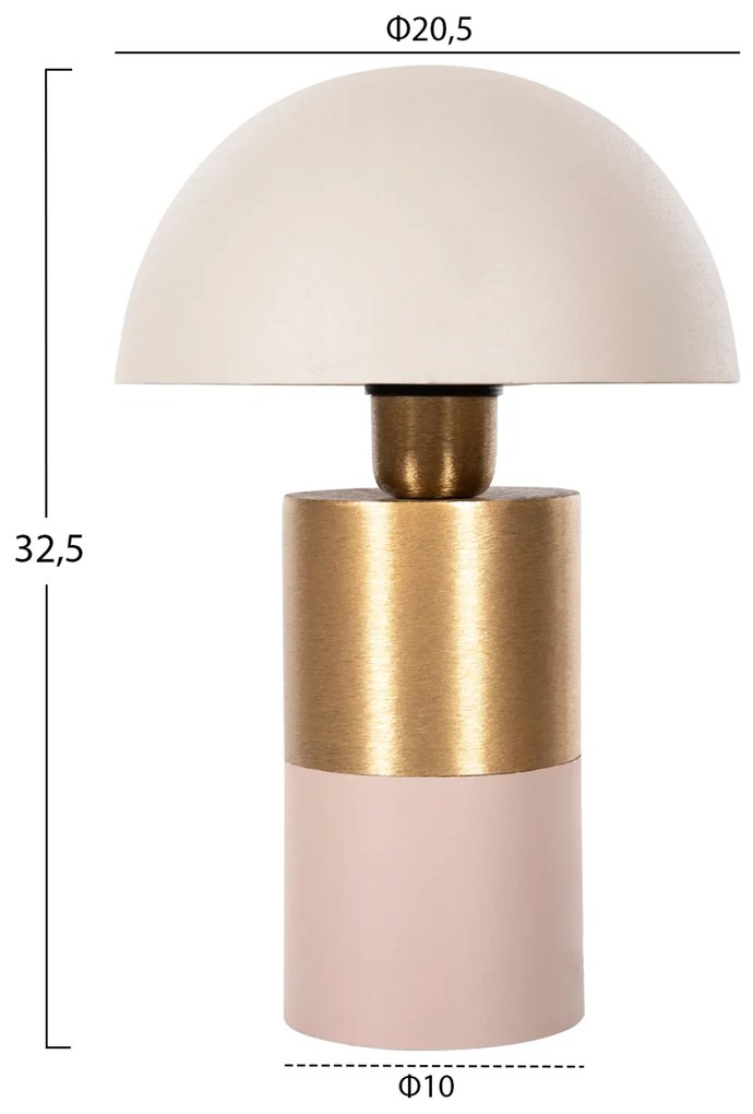 ΕΠΙΤΡΑΠΕΖΙΟ ΦΩΤΙΣΤΙΚΟ PUNE HM4245.10 ΜΕΤΑΛΛΟ ΣΕ ΜΠΕΖ-ΧΡΥΣΟ Φ20,5x32,5Υεκ. - 5124715 - HM4245.10
