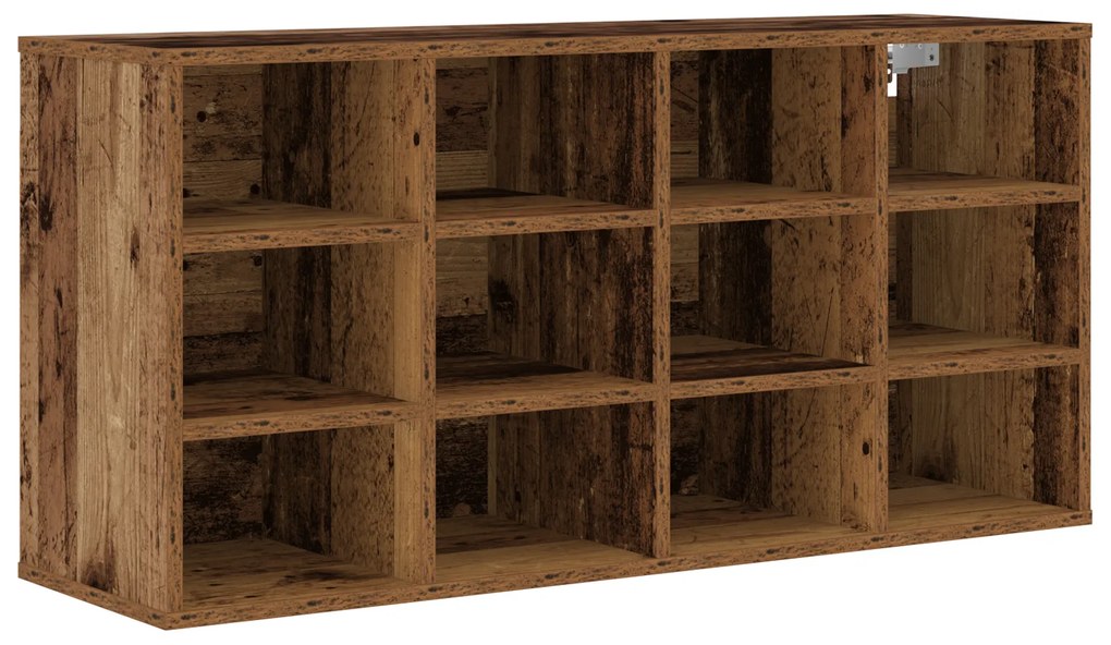 vidaXL Ντουλάπα Παπουτσιών Παλαιό ξύλο 103x30x51 εκ Επεξεργασμένο ξύλο