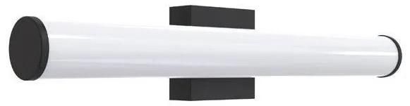 Απλίκα Φωτιστικό Τοίχου Μπάνιου 60cm LED 15W IP44 3CCT PLUS Eurolamp-144-80542-Μαύρο 144-80542
