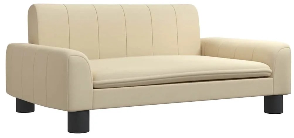 vidaXL Καναπές Παιδικός κρεμ 70x45x30 εκ. από Ύφασμα