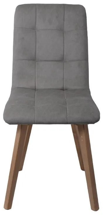 Καρέκλα Τραπεζαρίας NEW T-17 Fylliana Γκρί με Grey oak πόδια 42x48x87εκ. 2αδα 42x48x87 εκ.