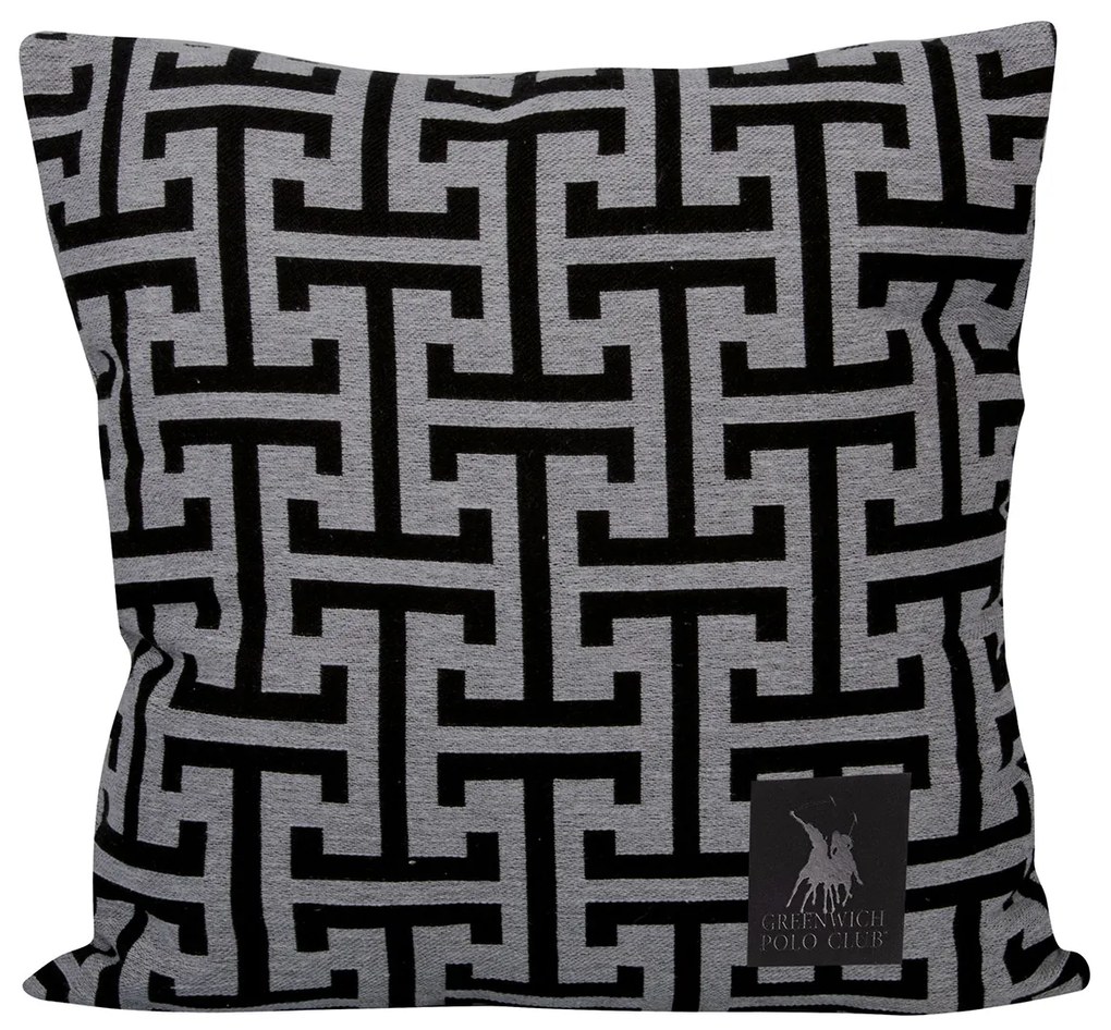 Διακοσμητικό Μαξιλάρι (40x40) Greenwich Polo Club 3901 Grey-Black