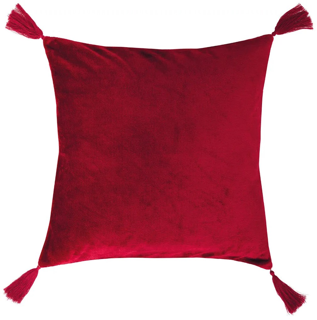 Βελουτέ Διακοσμητικό Μαξιλάρι (50x50) Kentia Stylish Ivanna 05 Bordeaux