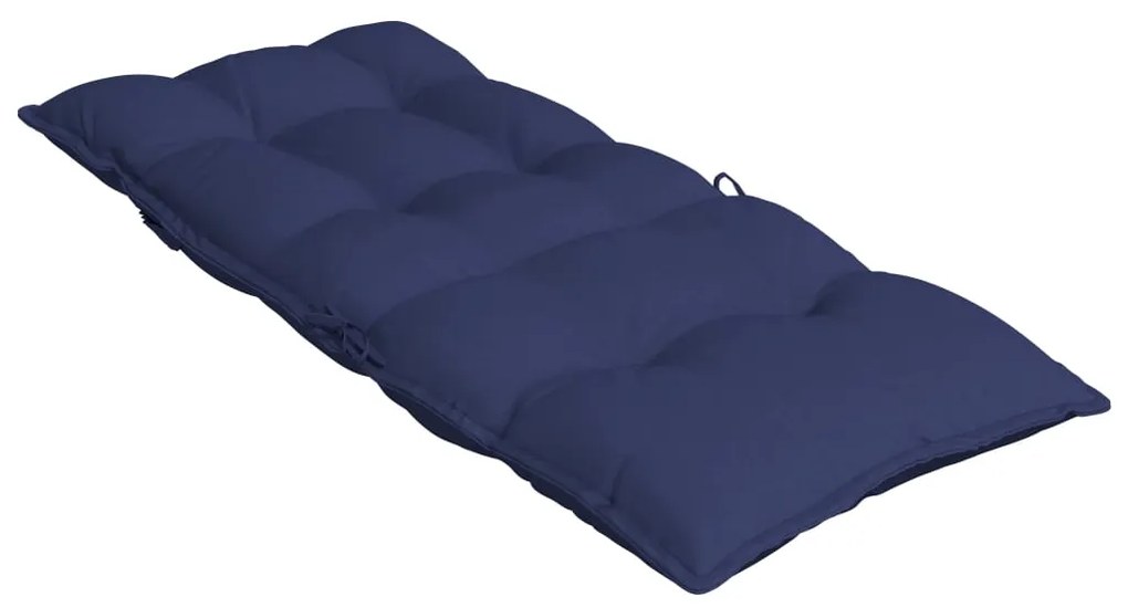 vidaXL Μαξιλάρια Καρέκλας με Πλάτη 2 τεμ. Ναυτικό Μπλε Ύφασμα Oxford