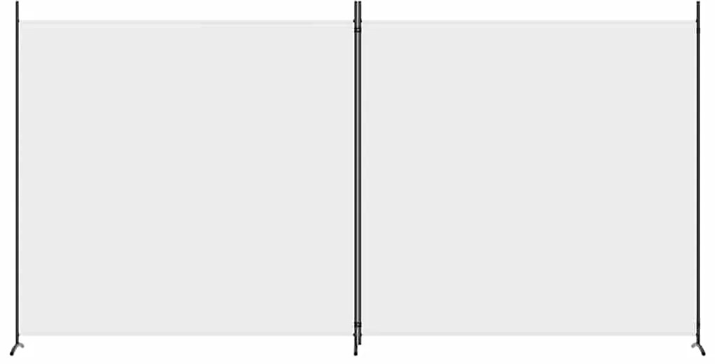 vidaXL Διαχωριστικό Δωματίου με 2 Πάνελ Λευκό 348 x 180 εκ. από Ύφασμα