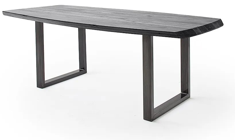 Tibet Τράπεζι Μασίφ Ακακία Σκούρο Καφέ 180x100x77