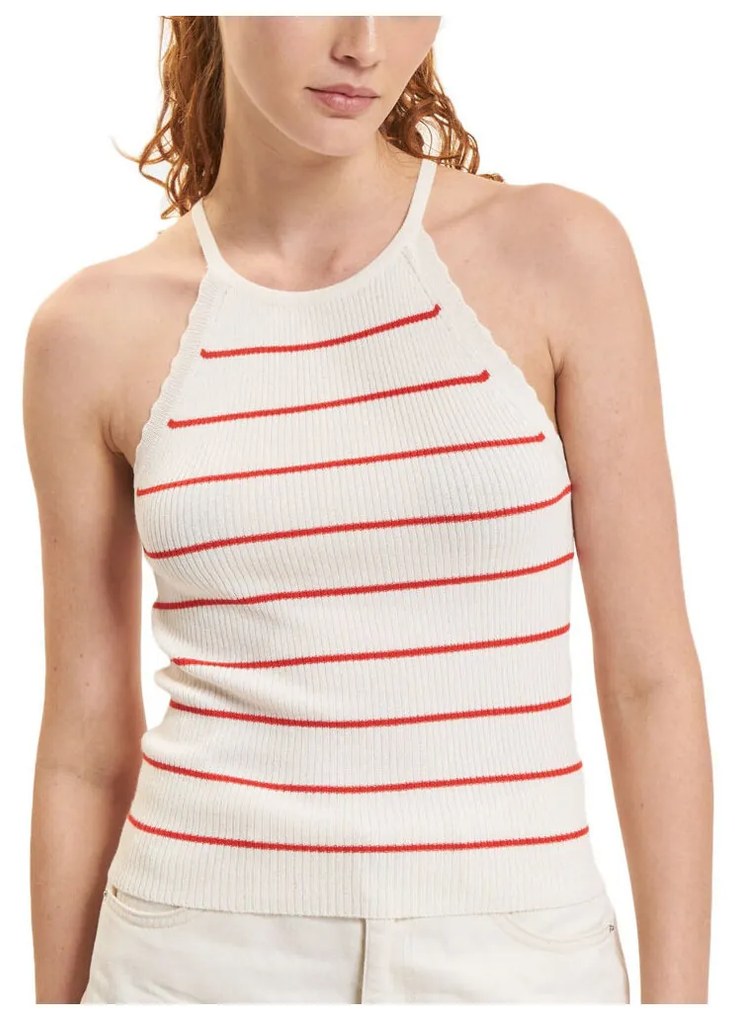 Μπλουζάκια με μακριά μανίκια Only  ONLGEMMA STRIPE O NECK SLEEVELESS TOP WOMEN