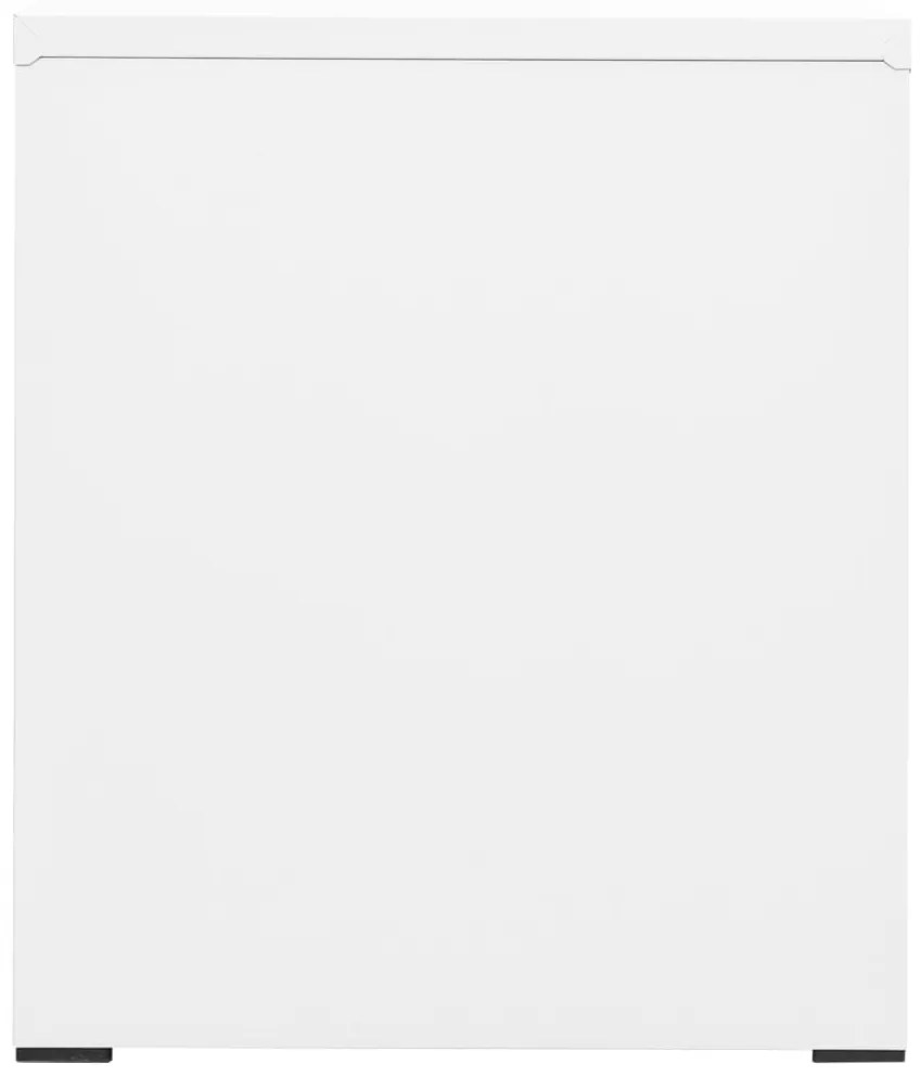 vidaXL Αρχειοθήκη Λευκή 46 x 62 x 72,5 εκ. από Ατσάλι