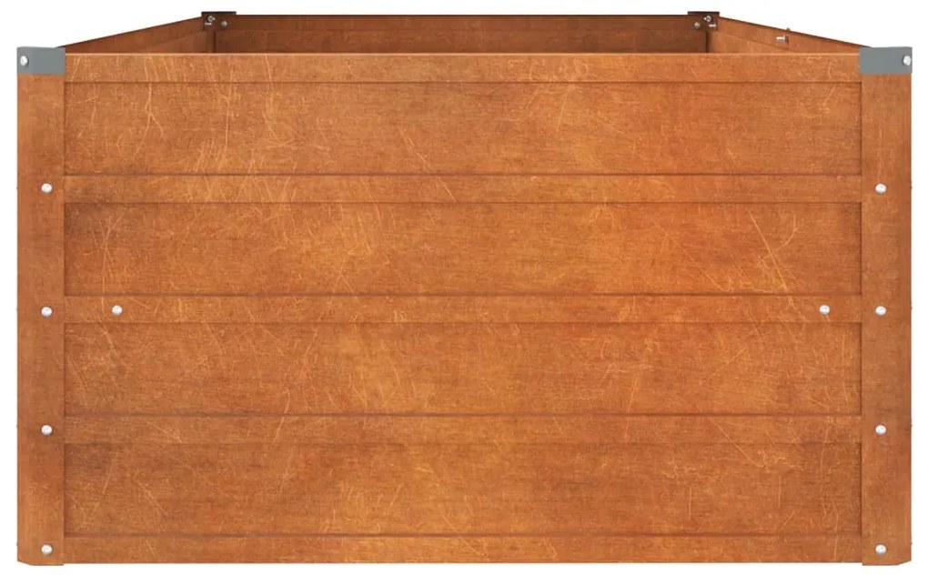 vidaXL Ζαρντινιέρα Σκουριασμένο 160x80x45 εκ. Ατσάλι Σκληρυθέν Αέρα