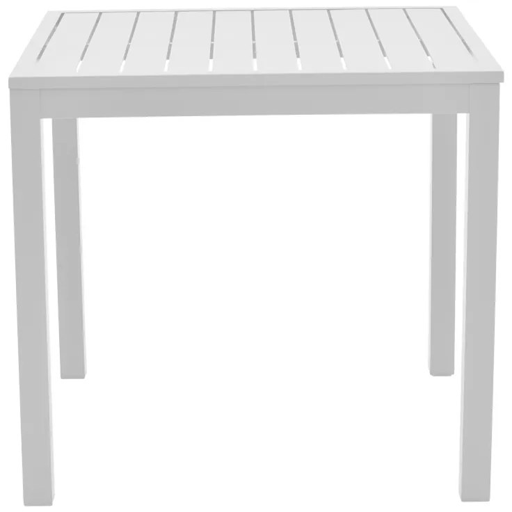 Τραπεζαρία Kliton - Mabu σετ 5τεμ pakoworld αλουμίνιο σε λευκή απόχρωση 80x80x74εκ