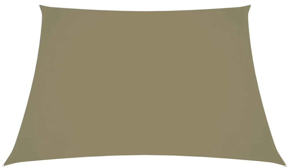 vidaXL Πανί Σκίασης Τρίγωνο Μπεζ 2/4 x 3 μ. από Ύφασμα Oxford