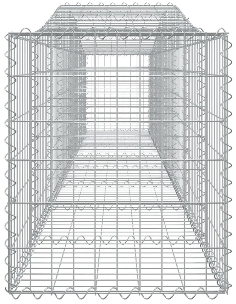 vidaXL Συρματοκιβώτια Τοξωτά 7 τεμ. 400x50x60/80 εκ. Γαλβαν. Ατσάλι