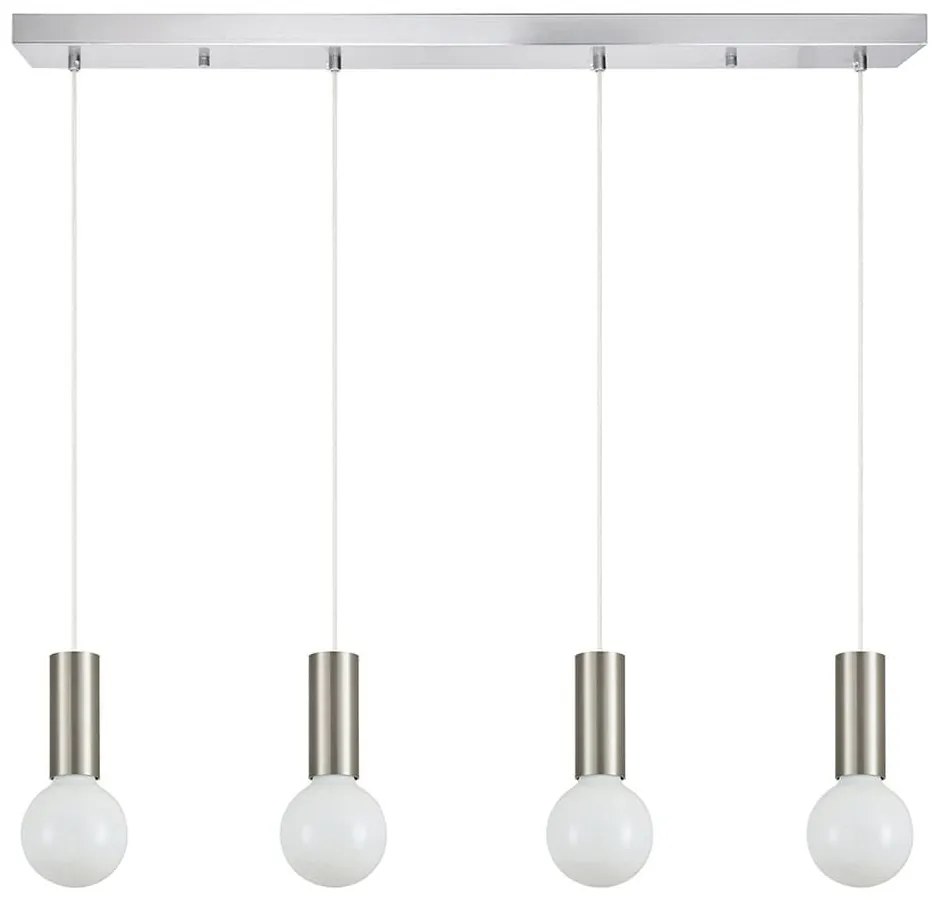 Φωτιστικό Οροφής - Ράγα Adept Tube 77-8391 85x8x300cm 4xE27 60W Nickel Homelighting