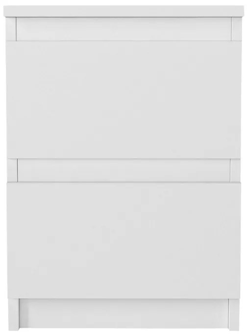 Κομοδίνο Breve Megapap χρώμα λευκό 39,8x41,8x55εκ.