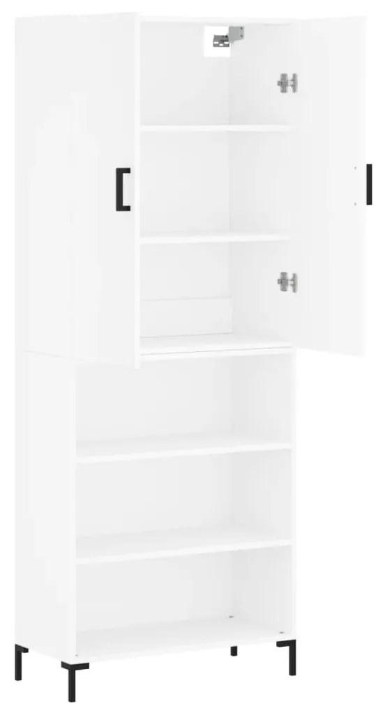 vidaXL Ντουλάπι Λευκό 69,5x34x180 εκ. από Επεξεργασμένο Ξύλο