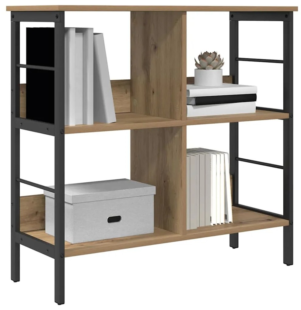 vidaXL Ράφι Βιβλίων Artisan Oak 82 x 32 x 79 εκ. Επεξεργασμένο ξύλο