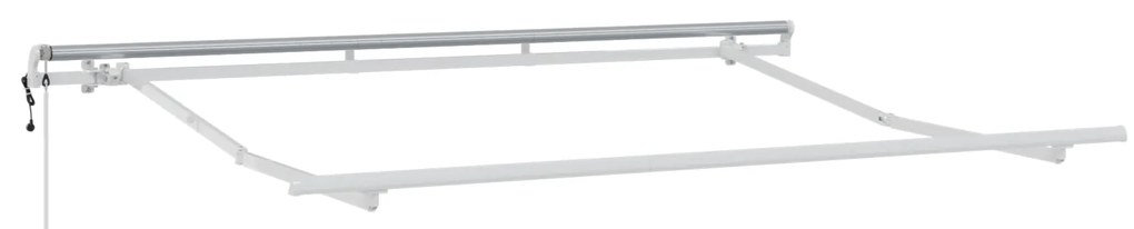 vidaXL Αυτόματη Τέντα Κόκκινη και Λευκή 350 x 200 εκ.