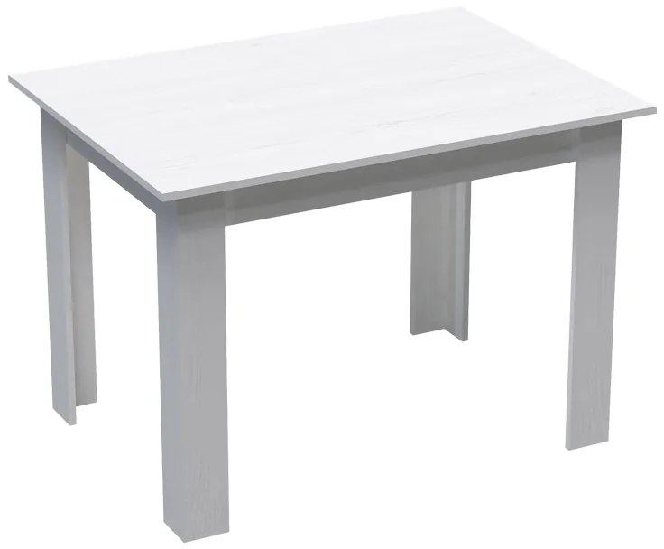 Τραπέζι Manka σε λευκή απόχρωση 110x80x77εκ Υλικό: CHIPBOARD 16mm 361-000001