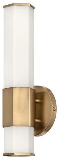 Απλίκα Φωτιστικό Μπάνιου LED 12W IP44 Facet Quintiesse Elstead Lighting QN-FACET-LED1-HB-BATH Ορείχαλκος