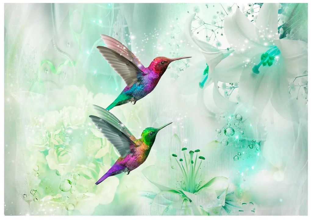 Φωτοταπετσαρία - Colourful Hummingbirds (Green) 100x70