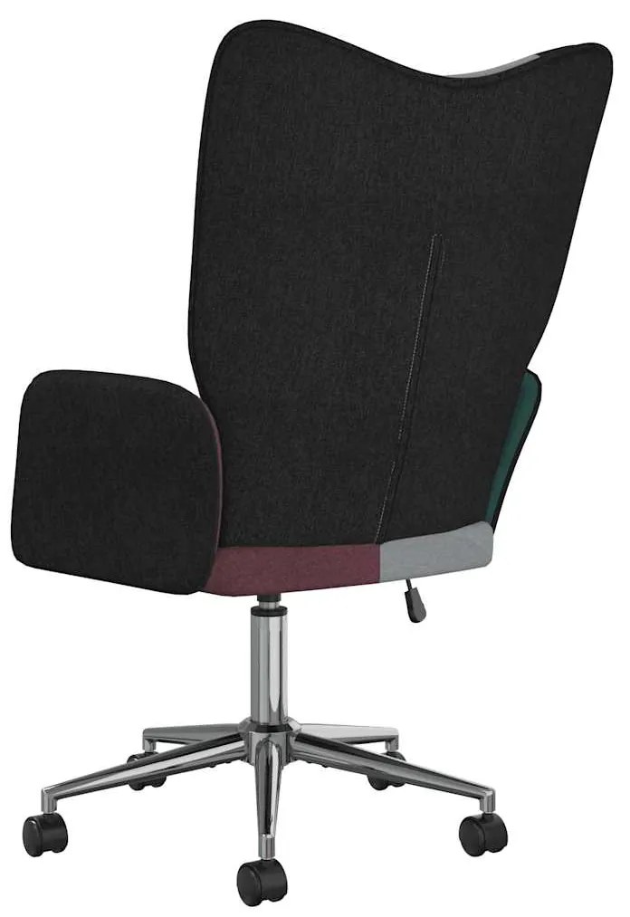 vidaXL Πολυθρόνα Relax Σχέδιο Patchwork Υφασμάτινη