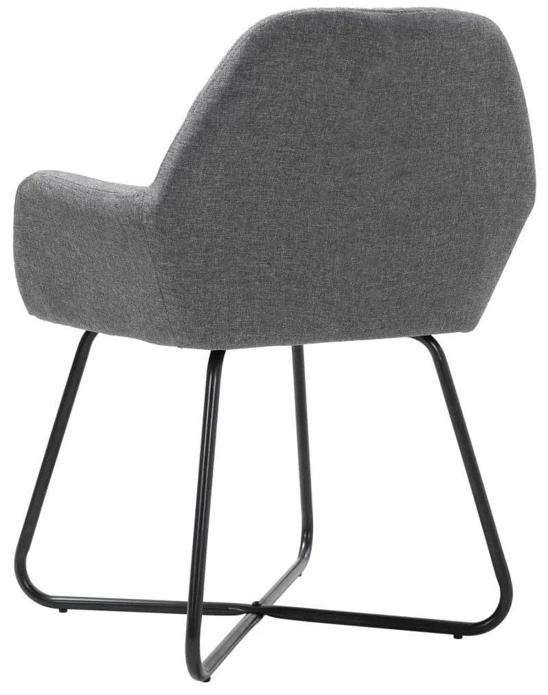 vidaXL Καρέκλες Τραπεζαρίας 6 τεμ. Σκούρο Γκρι Υφασμάτινες