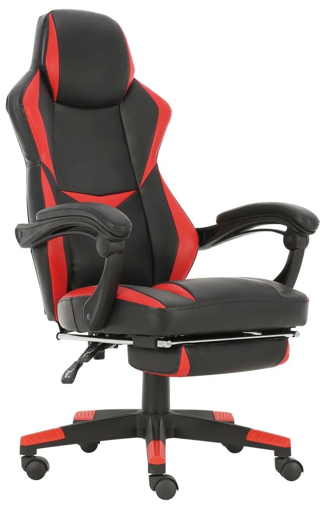 Καρέκλα Γραφείου ArteLibre Gaming ΑΓΝΗ Κόκκινο PVC 66x68x115-123cm