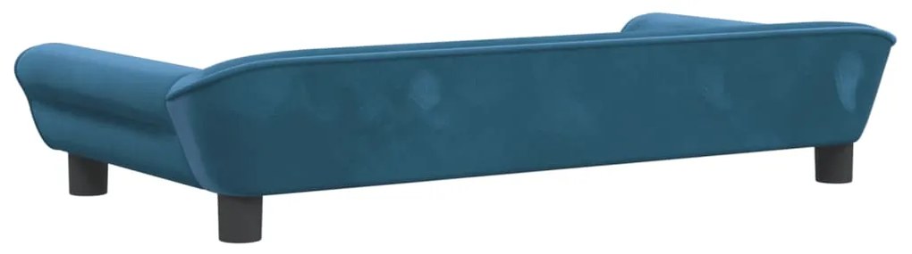 vidaXL Κρεβάτι Σκύλου Μπλε 100 x 50 x 21 εκ. Βελούδινο