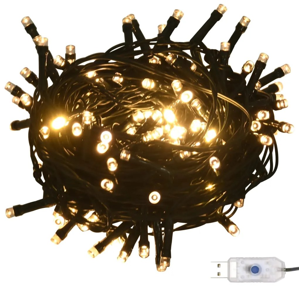 vidaXL Χριστουγεν. Μπάλες Σετ 120 τεμ με Κορυφή & 300LED Χρυσό/Μπρονζέ