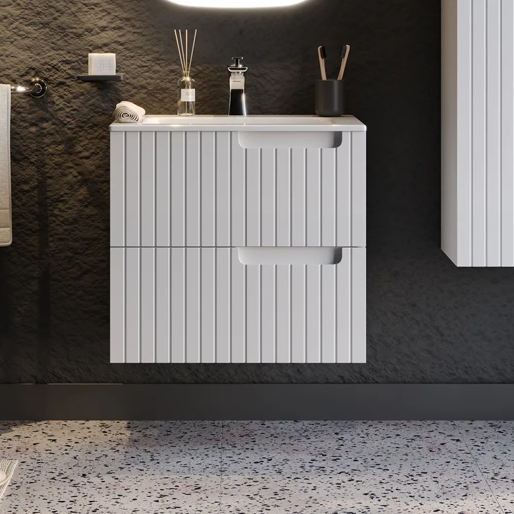 Πάγκος ENZA Λευκό MDF 18mm Λάκα 60 S3BENZA060WH 61x46.5x52cm S3BENZA060WH